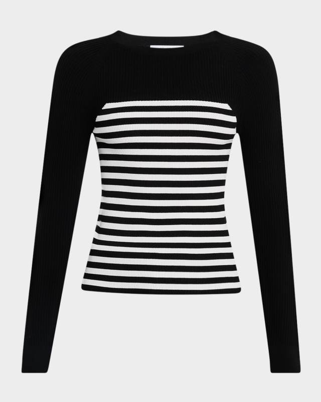 Braies Striped Rib Crewneck Sweat